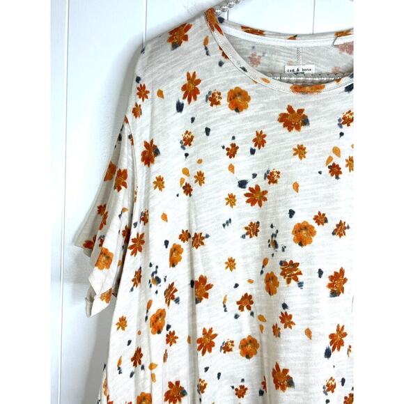 rag & bone Unisex Floral Graphic T-Shirt Size XXL - Picture 5 of 9